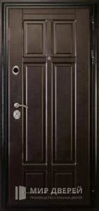 Металлическая дверь с накладкой МДФ №531 внешняя - фото